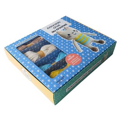 COFFRET ADORABLE CHAT AU CROCHET - TOUT LE MATERIEL INCLUS