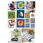75 BLOCS FLEURIS AU TRICOT
