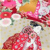 TISSU JAPONAIS NAKA FABRICS - 1750-10B - 100% COTON - 110 CM