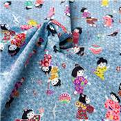 TISSU JAPONAIS NAKA FABRICS - 2000-72D - 100% COTON - 110 CM