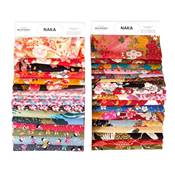LIASSE ECHANTILLONNAGE 33 TISSUS JAPONAIS NAKA - 25 X 20 CM ENVIRON