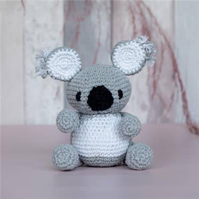 KIT AMIGURUMI HOOOKED - SYDNEY LE KOALA - GRIS