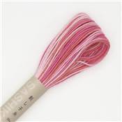 FIL SASHIKO MULTICOLORE - COL 53 - ROSE - LOT DE 6 ECH. DE 20 M