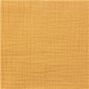 DOUBLE GAZE UNIE COTON BIO - 135 CM - CURRY