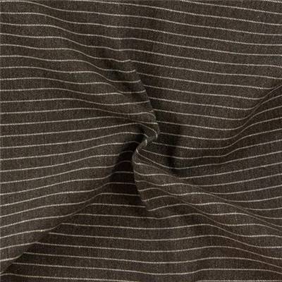 FLANELLE COTON BIO - 150 CM - RAYURES FOND CHOCOLAT