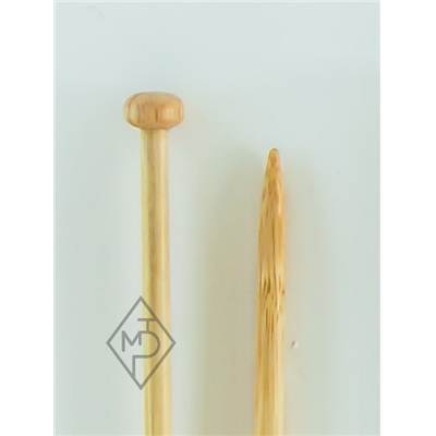 AIGUILLES A TRICOTER BAMBOU 35CM N°6 ETUI DE 2