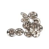 BOUT.PRESSION A COUDRE ARGENT 30MM - BLISTER DE 2