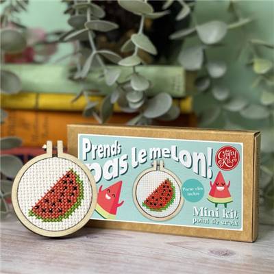 MINI KIT POINT DE CROIX - PRENDS PAS LE MELON !