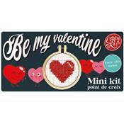 MINI KIT POINT DE CROIX - BE MY VALENTINE