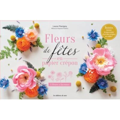 COFFRET FLEURS DE FETE EN PAPIER CREPON