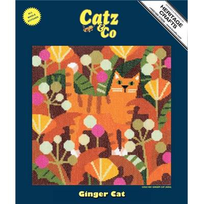 KIT POINT DE CROIX GINGER CAT (A) 