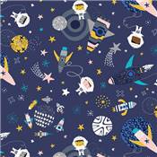 TISSU DASHWOOD STUDIO - BLAST OFF 1994 - COTON - 110 CM 