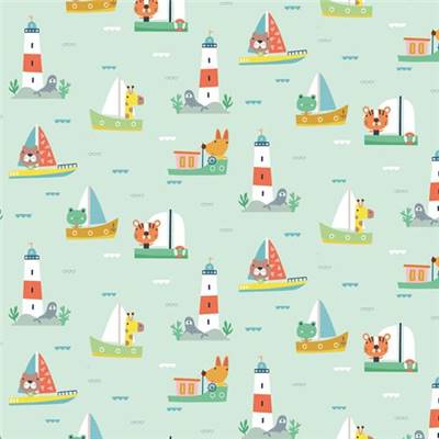 TISSU DASHWOOD STUDIO - SUMMER FUN 2085 - COTON - 110 CM 