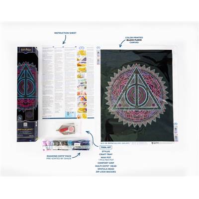 KIT BRODERIE DIAMANT HARRY POTTER - DEATHLY HALLOWS DARK ARTS