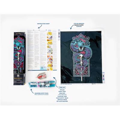KIT BRODERIE DIAMANT HARRY POTTER - NAGINI DARK ARTS