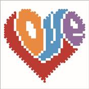 KIT BRODERIE DIAMANT - LOVE - LIVRE AVEC CADRE