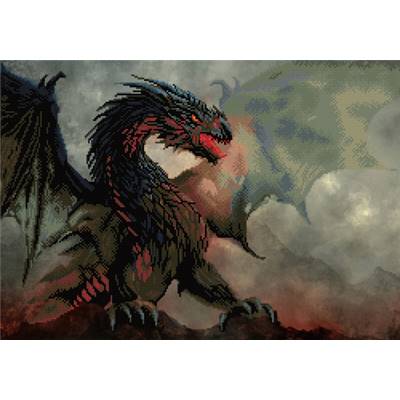 KIT BRODERIE DIAMANT - L'ANTRE DU DRAGON