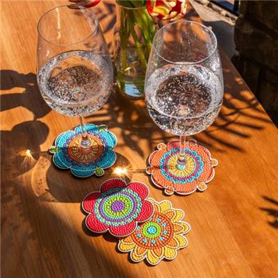 KIT BRODERIE DIAMANT 4 SOUS-VERRES - HIPPY BRIGHTS