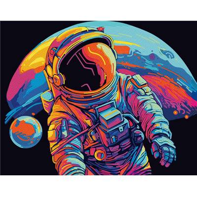 KIT BRODERIE DIAMANT NEON NOIR - ASTRONAUT