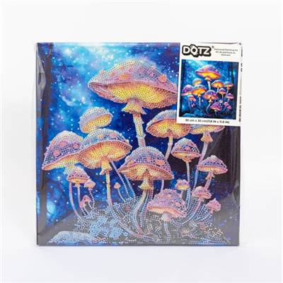 KIT BRODERIE DIAMANT DOTZ - MUSHROOM MOONLIGHT AVEC CADRE