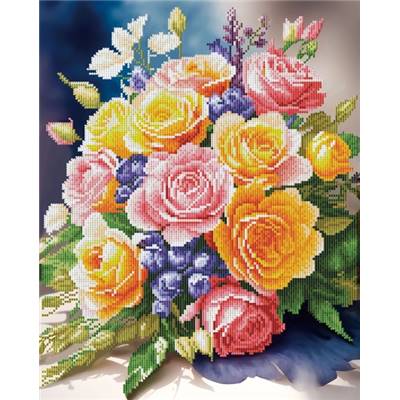 KIT BRODERIE DIAMANT DOTZ - BLOOMING JOY AVEC CADRE