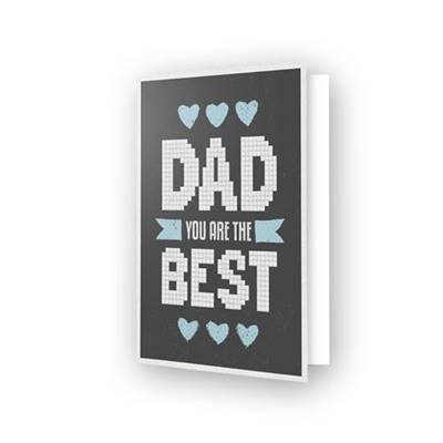 CARTE DE VOEUX DIAMOND DOTZ - BEST DAD