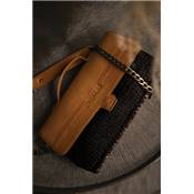 KIT HAUMEA BAG MUUD - CUIR WHISKY- COULEUR NOIR
