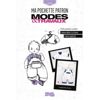 MA POCHETTE PATRON MODES & TRAVAUX-ENSEMBLE PLUIE D'ETOILES-LAYETTE 