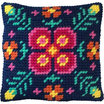 COUSSIN TAPISSERIE LADYBIRD - MANDALA - 22 X 22 CM