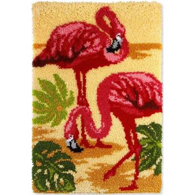 KIT TAPIS POINT NOUE 50 X 75 CM - DUO DE FLAMAND ROSES