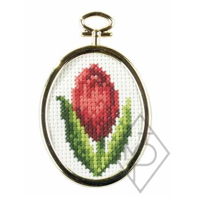 KIT PT COMPTE 5,5 X 7 CM + CADRE - TULIPE