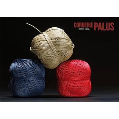 FICELLE LIN POLI 15/3 - PELOTE DE 200 G - COL. ROUGE