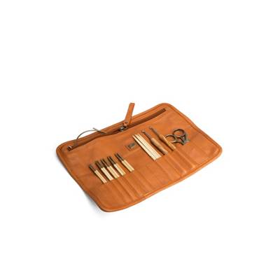 JASMIN - ETUI POUR CROCHETS AIGUILLES ET ACCESSOIRES - WHISKY - MUUD