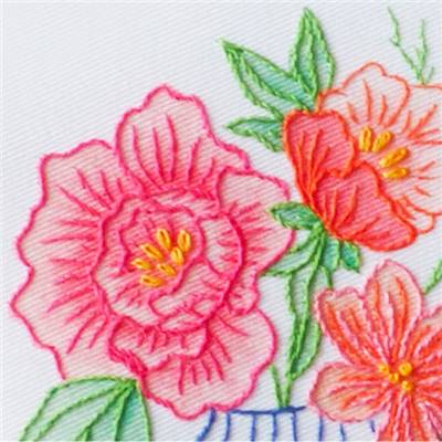 COLOURFUL VASE - KIT BRODERIE 21X21CM - TAMBOUR NON INCLUS