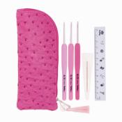 PETIT SET CROCHETS ETIMO ROSE MANCHES ERGONOMIQUES - TULIP