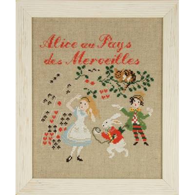 DIAGRAMME POINT DE CROIX ABC COLLECTION-ALICE AU PAYS DES MERVEILLES