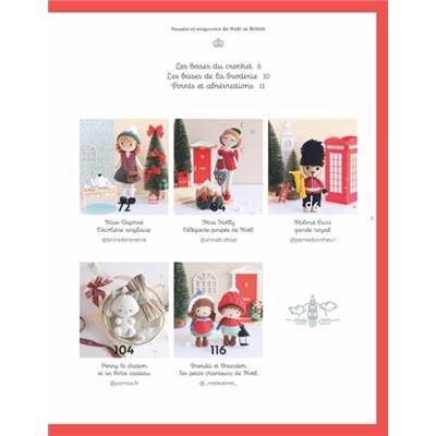 POUPEES & AMIGURUMIS DE NOEL SO BRITISH AU CROCHET - 20 CREATIONS