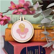 MINI KIT POINT DE CROIX - BIENVENUE AU MONDE ! - ROSE