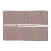COUPON 50 X 70CM LIN 12 FILS TAUPE