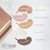 5 FEUILLES DE FEUTRINE DE 30 x 45 CM - CAMEL 