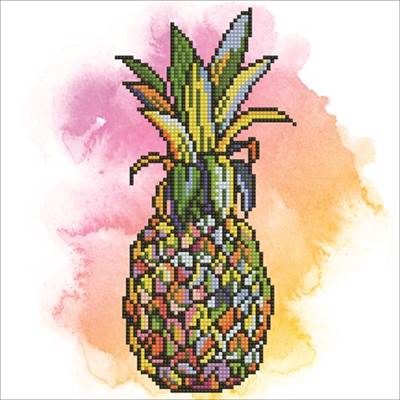 KIT DIAMOND ART INTERMEDIAIRE - PINEAPPLE