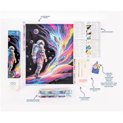 KIT BRODERIE DIAMANT NEON NOIR - ELECTRIC ODYSSEY