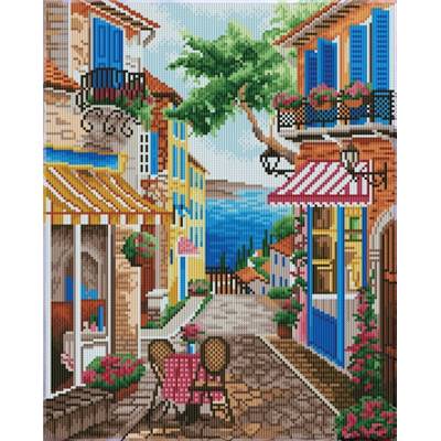 KIT BRODERIE DIAMANT DOTZ - LAKESIDE LATTE AVEC CADRE