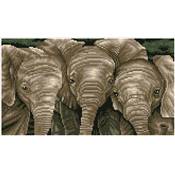 KIT BRODERIE DIAMANT - TRIO D'ELEPHANTS