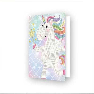 CARTE DE VOEUX DIAMOND DOTZ - UNICORN WISH