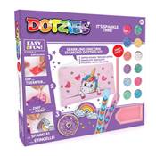 COFFRET ACTIVITE BRODERIE DIAMANT DOTZIES - ROSE LICORNE - 6 PROJETS