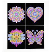 KIT BRODERIE DIAMANT DOTZIES FLOCK - 4 MANDALAS