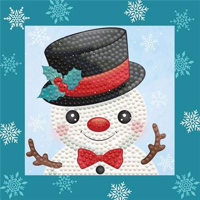 KIT BRODERIE DIAMANT QUICK DOTZ CAMEO - BONHOMME DE NEIGE