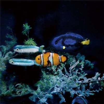 KIT OLYMPUS CROCHET AQUARIUM EG-131 - 4 POISSONS MINI AMIGURUMIS