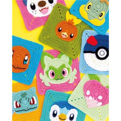POKEMON CARRES AU CROCHET - 30 GRANNY SQUARES VERSION POKEMON